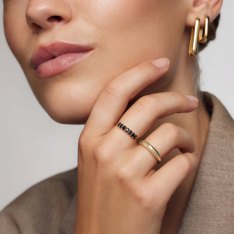Gold Rock Solid Ring