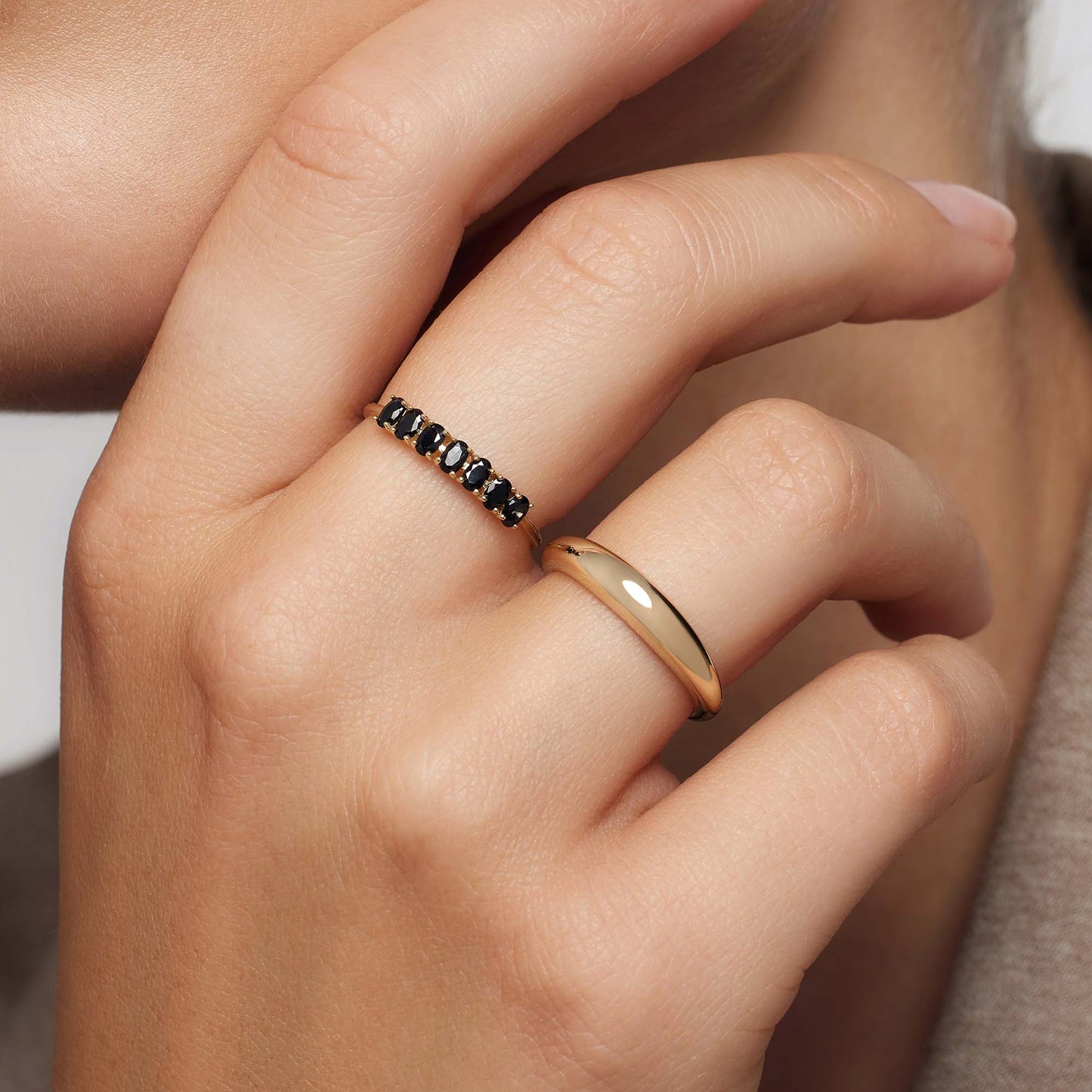 Gold Rock Solid Ring