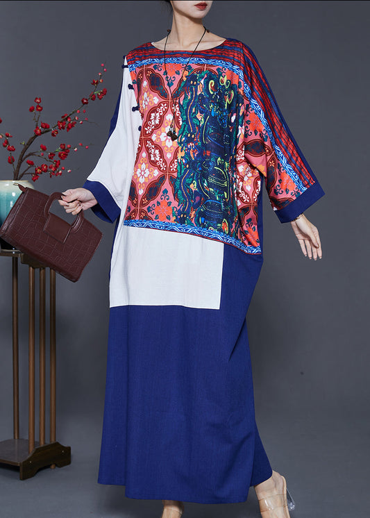 Style Original Design Patchwork Cotton Dresses Spring