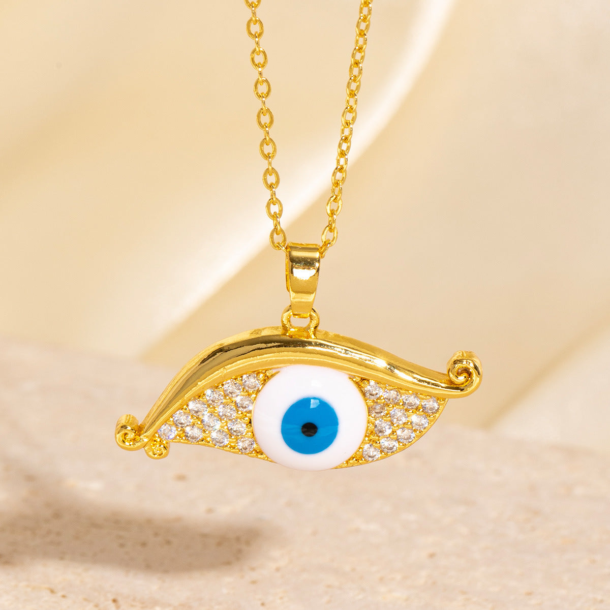 Evil Eye Gold Necklace