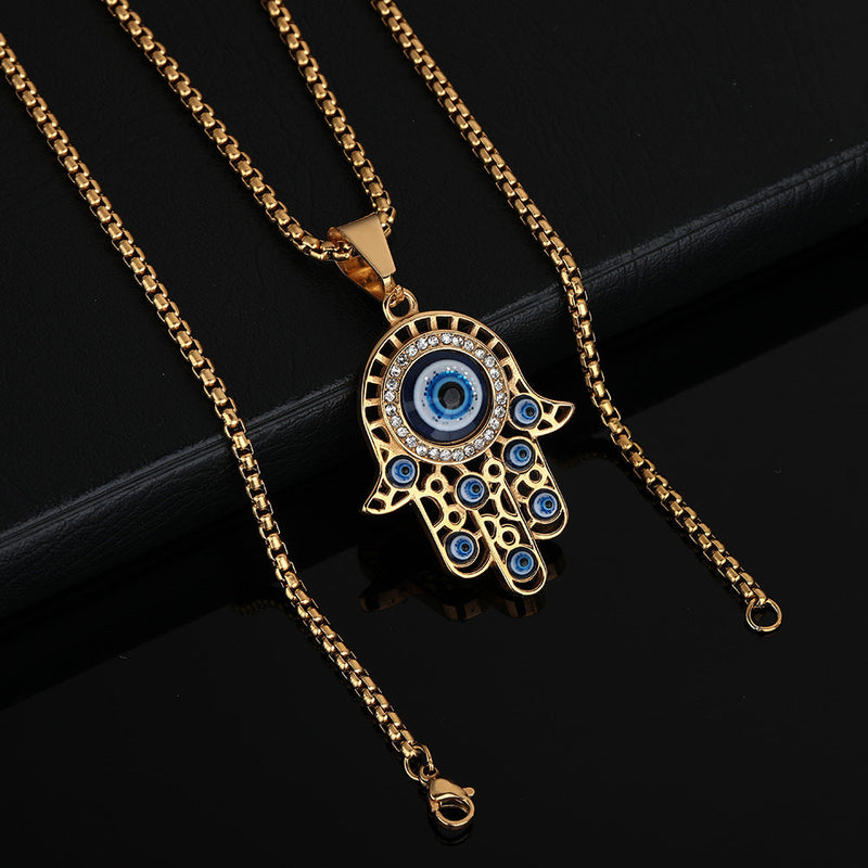 Evil Eye Hamsa Necklace