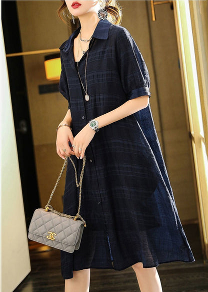 Black Oversized Wrinkled Cotton Dress Two Piece Set Summer