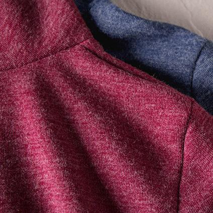 Blue and Red High Neck Maxi Sweater Dresses for