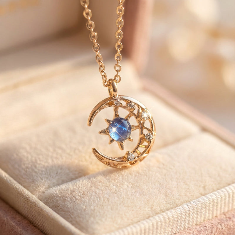 Fashion Star Moon Chain Necklace