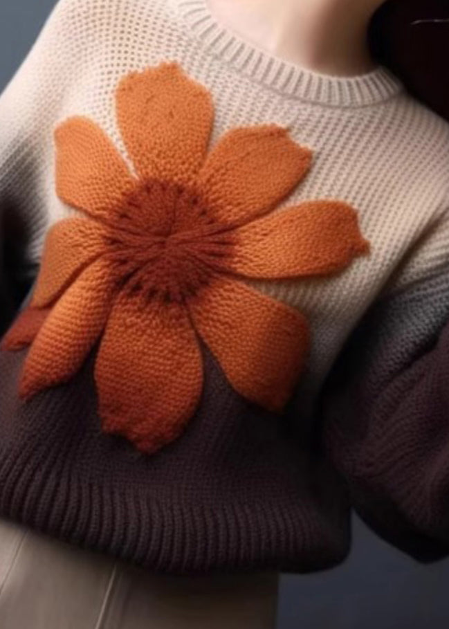 Gradient Color Cozy Knit Pullover Sweaters Spring