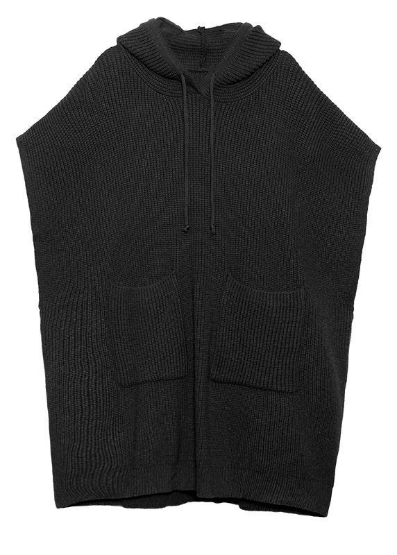 For Spring Green Sweaters Hooded Pockets Tops