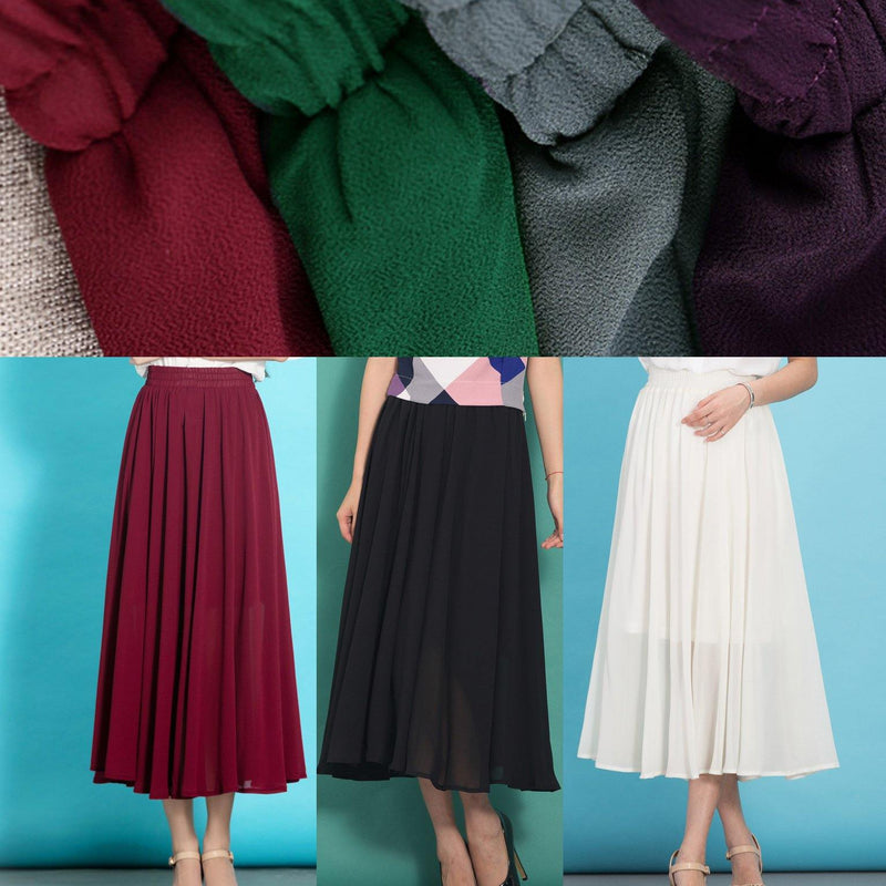 French Blue Chiffon Dress Big Hem Dresses Summer Dress
