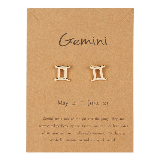 Gemini Zodiac Earrings