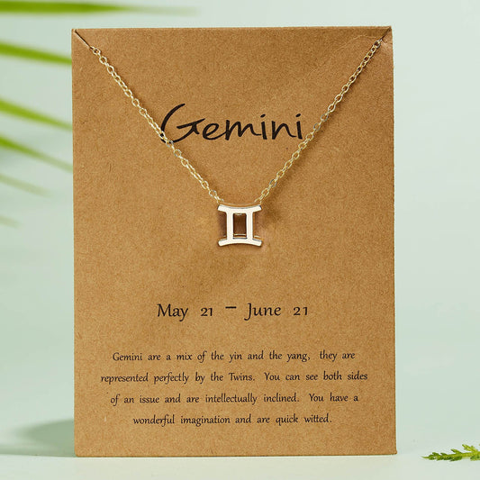 Gemini Zodiac Necklace