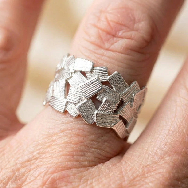 Minimalist Silver Statement Ring