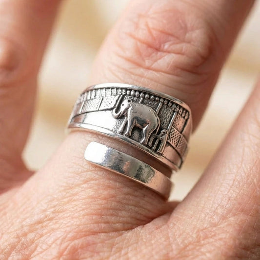 Elephant Spoon Ring