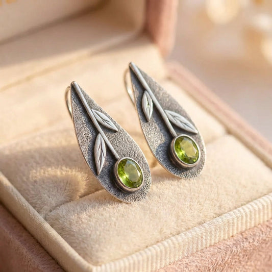 Vintage Olive Leaf Earrings