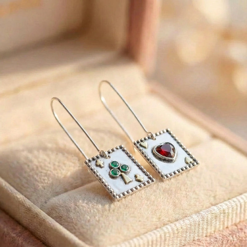 Vintage Heart Tree Earrings