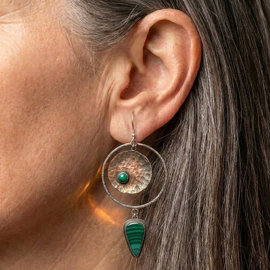 Green Stone Earrings