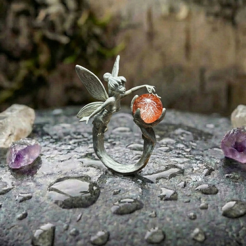 Vintage Angel Fairy Ring