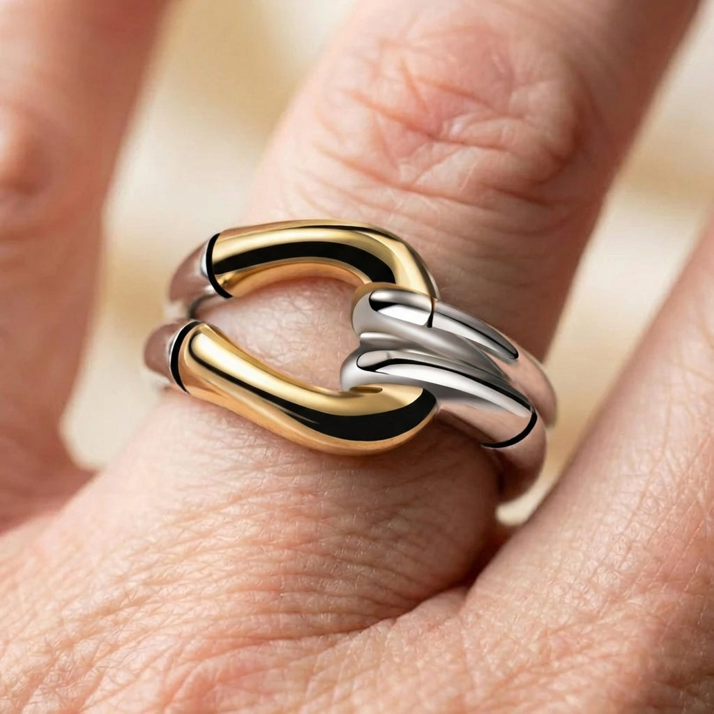 Two Tone Bamboo Ring