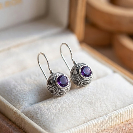 Vintage Blue Stone Earrings