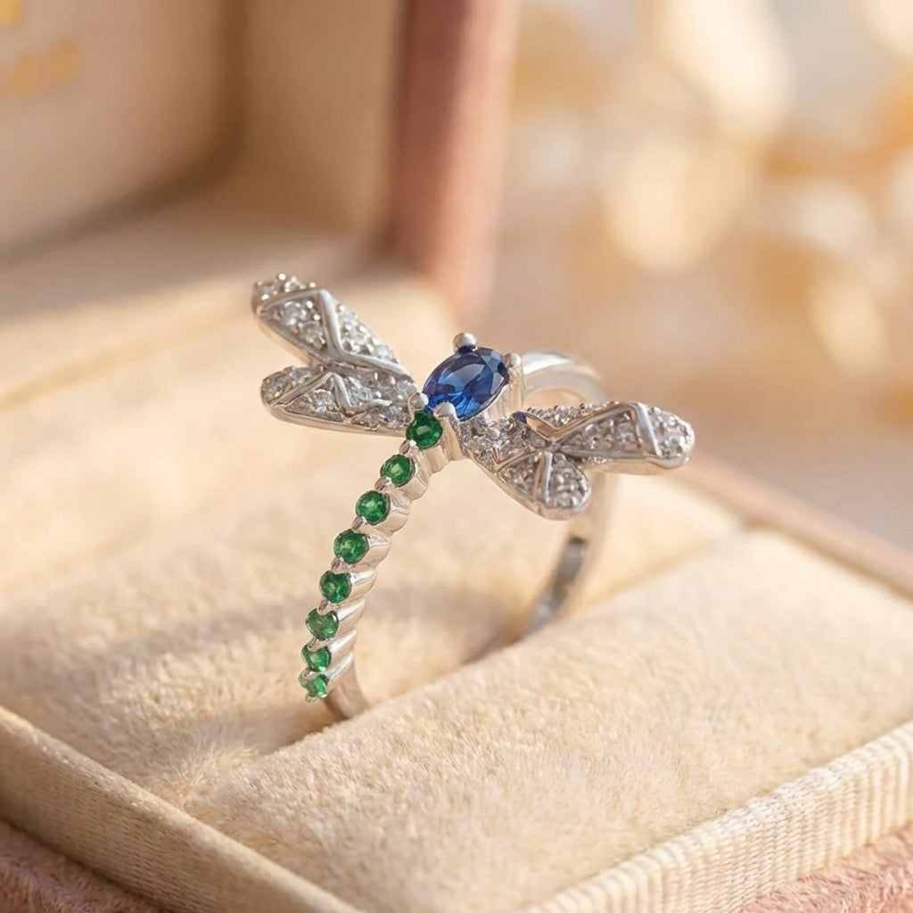 Elegant Dragonfly Ring