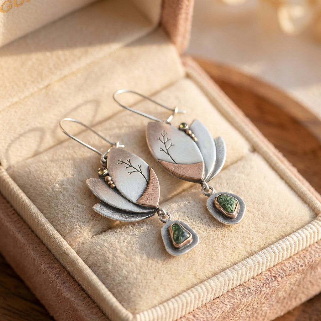Elegant Tree Dangle Earrings