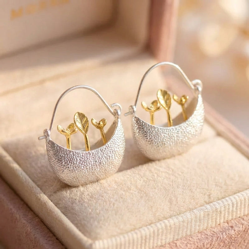 Elegant Silver Hoop Earrings
