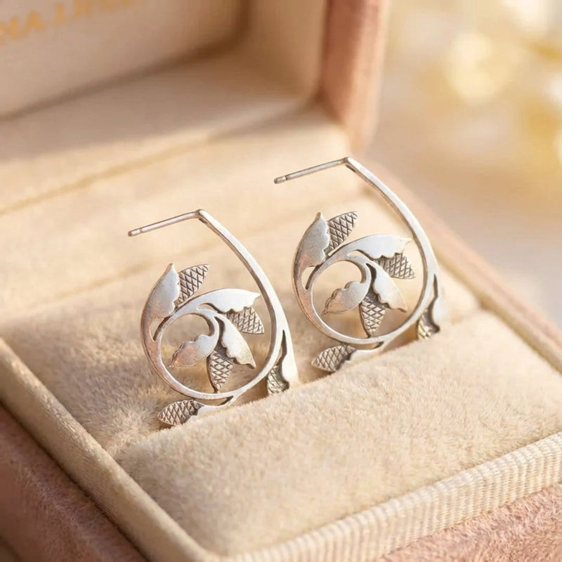 Elegant Flower Dangle Earrings