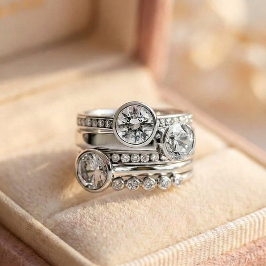 Elegant Crystal Statement Ring