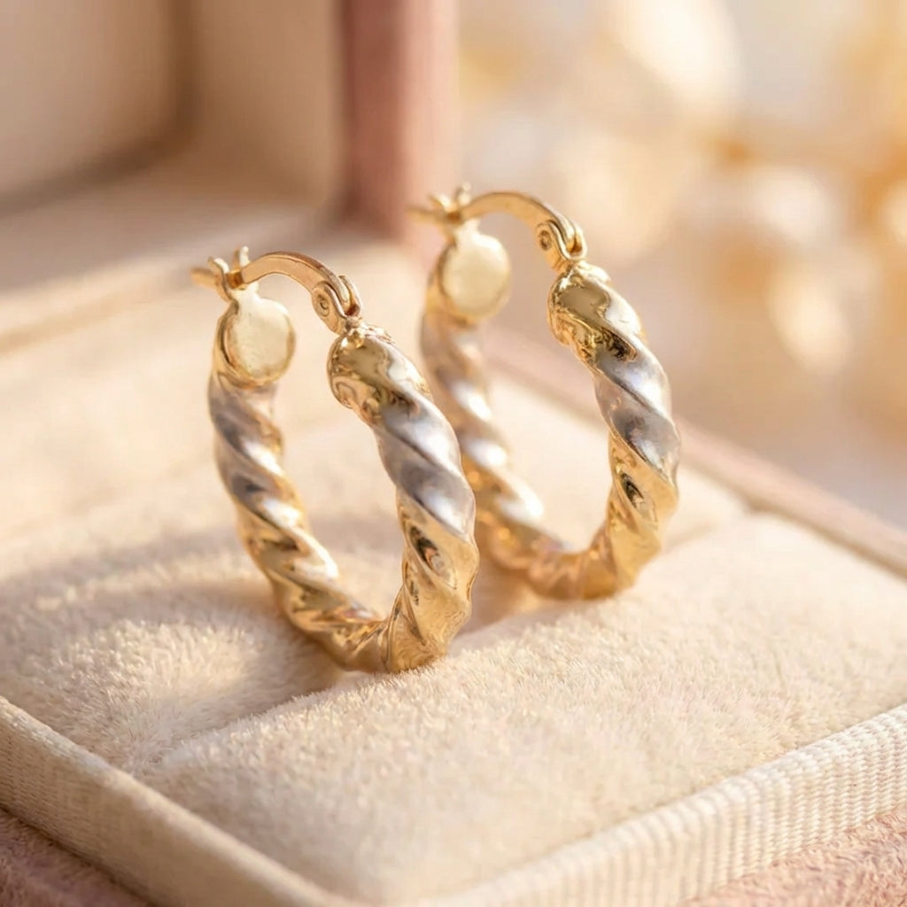 Classic Twisted Hoop Earrings