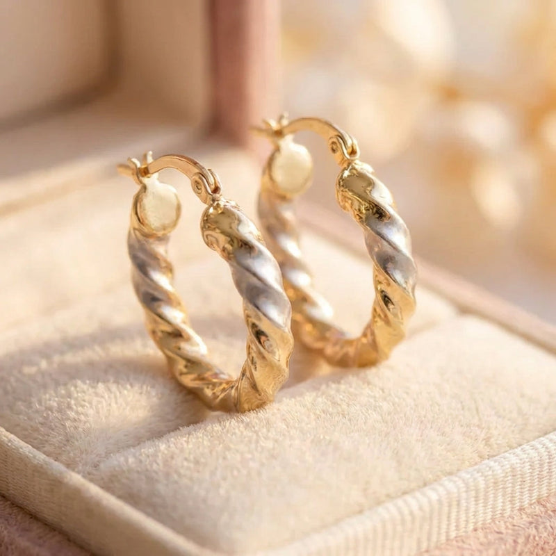 Classic Twisted Hoop Earrings
