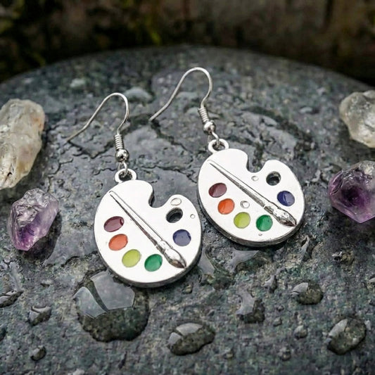 Artist Palette Drop Earrings