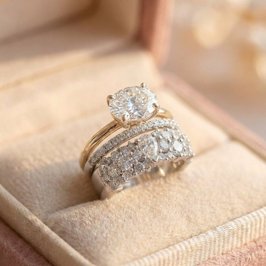 Vintage Brilliance Ring Set