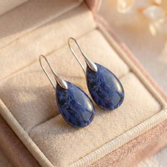 Vintage Blue Stone Earrings