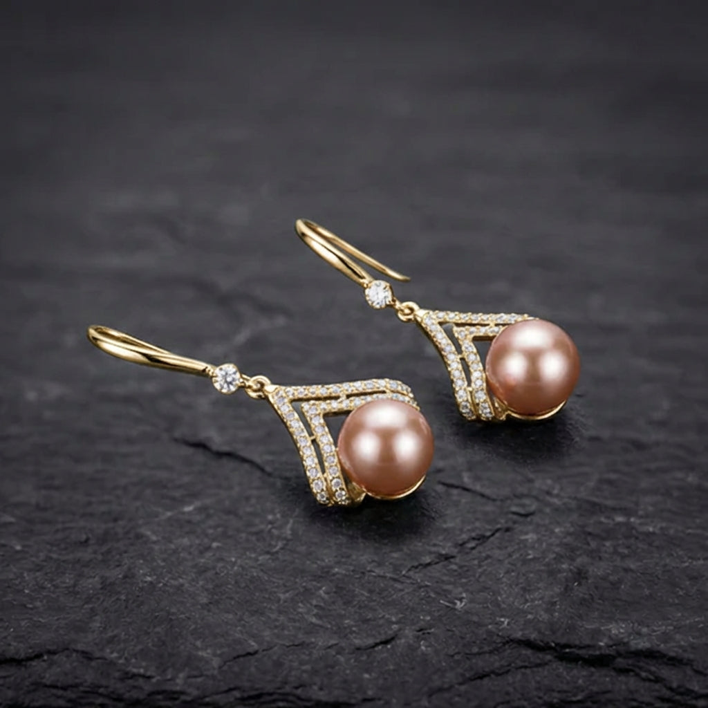 Fashion Luxury Pearl Dangle Earrings