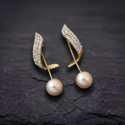 Pearl Earrings In Gold