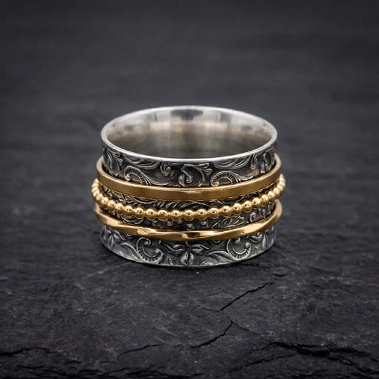 Bohemian Wide Three Layer Ring