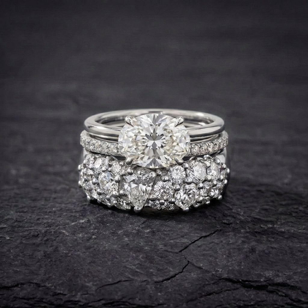 Vintage Brilliance Ring Set