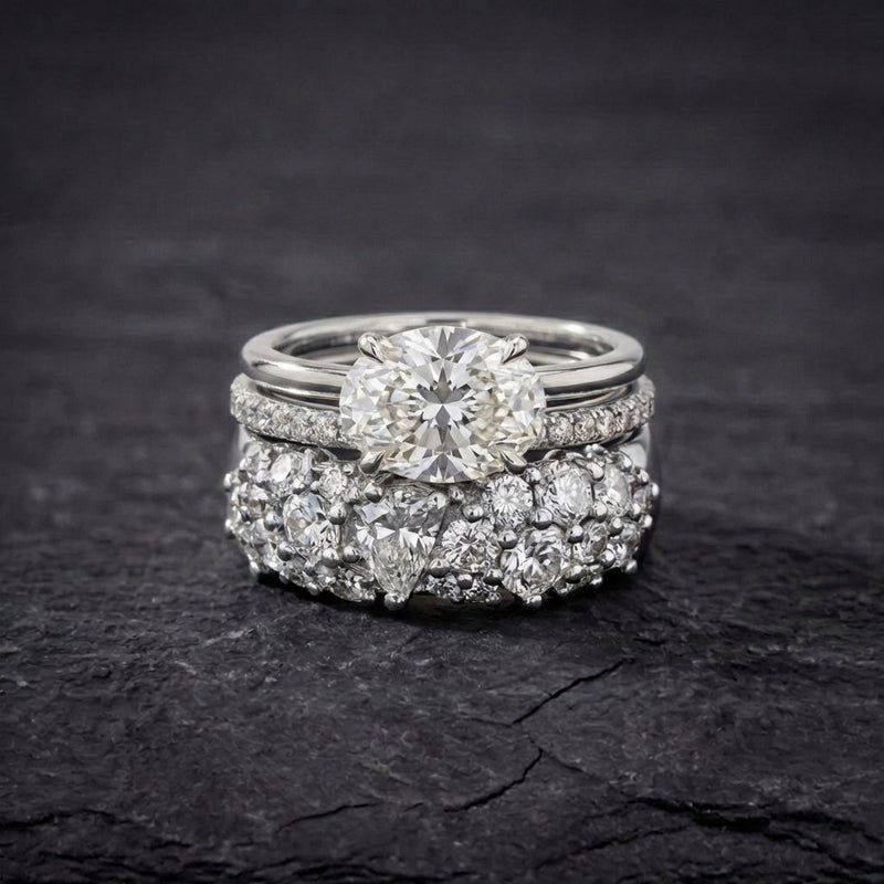 Vintage Brilliance Ring Set