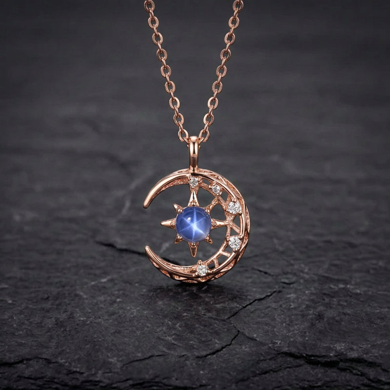 Fashion Star Moon Chain Necklace