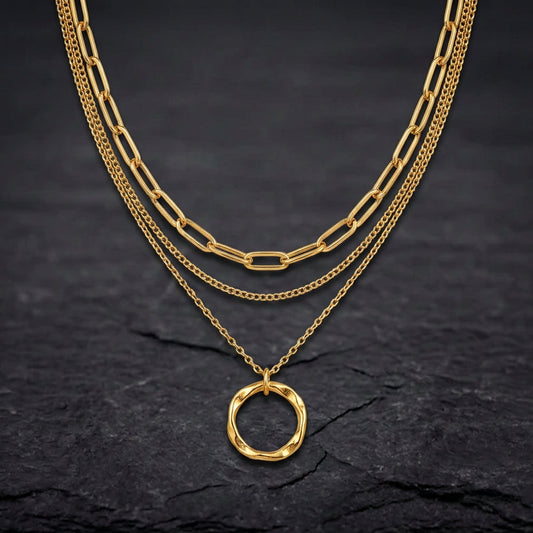 Gold Vintage Layered Necklace