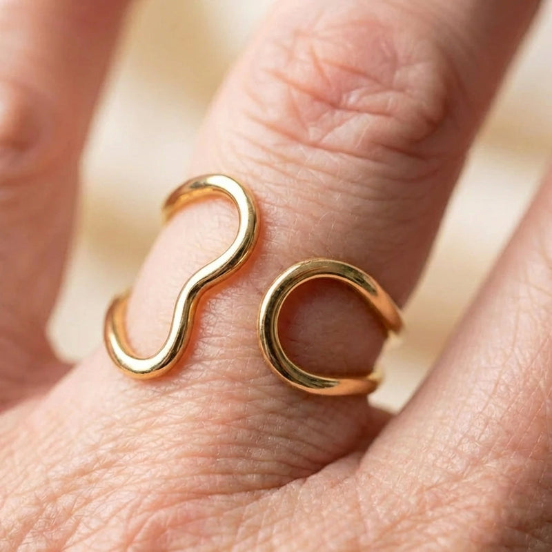 Gold Curved Ring