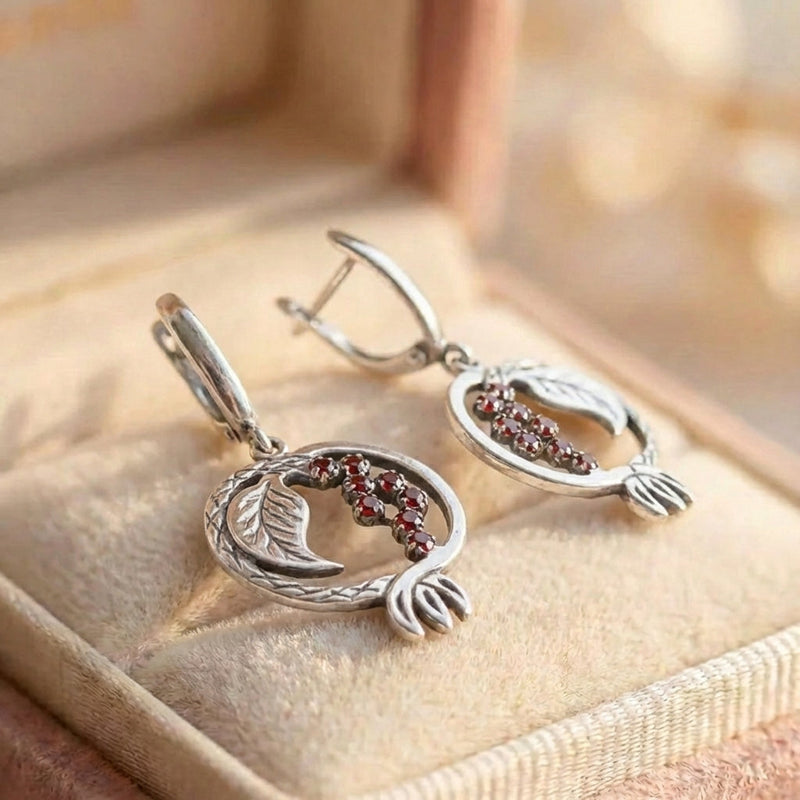 Vintage Pomegranate Earrings