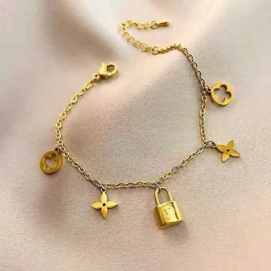 Gold Charm Bracelet