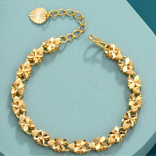 Gold Flower Bracelet