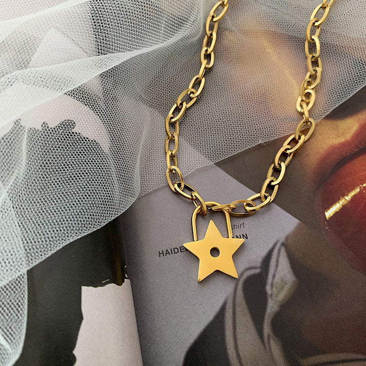 Gold Star Necklace