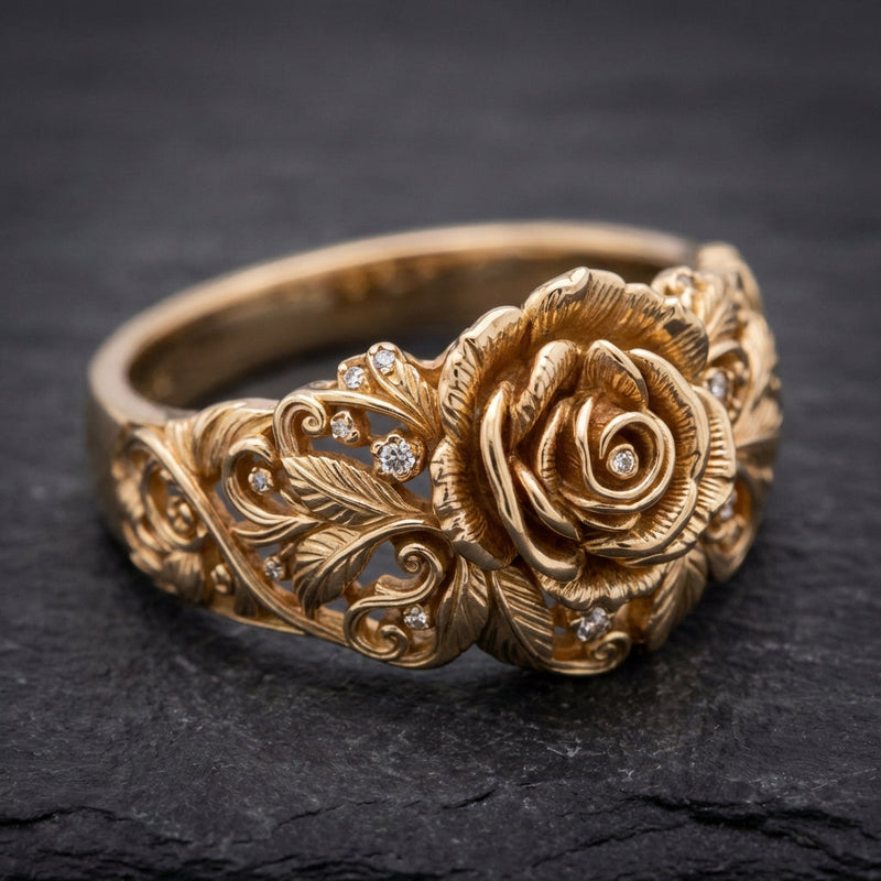 Golden Flower Ring