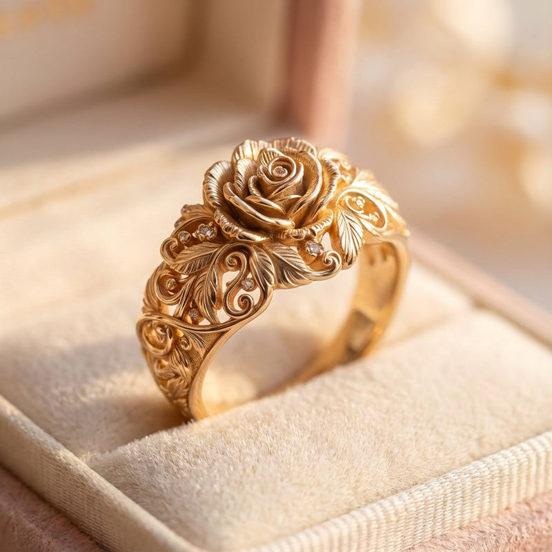 Golden Flower Ring
