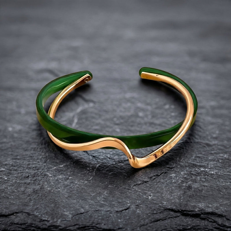 Green Shellfish Bangles Bracelet