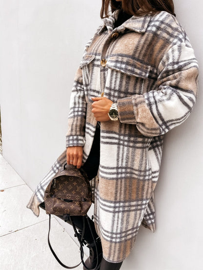 CD | Long Plaid Jacket™: Pentru femei
