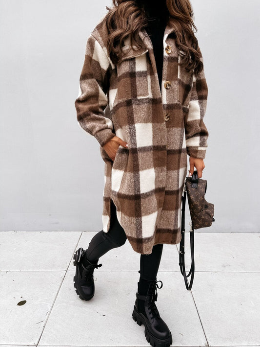 CD | Long Plaid Jacket™: Pentru femei
