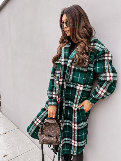 CD | Long Plaid Jacket™: Pentru femei