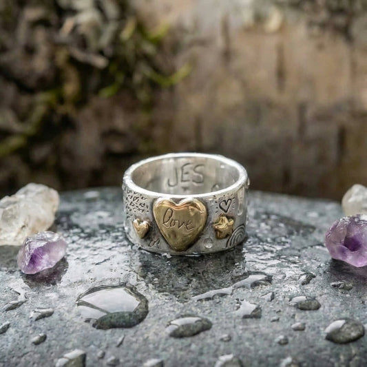 Handmade Heart Love Ring